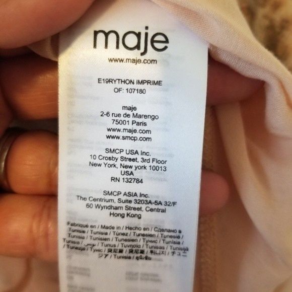 Maje Rython Snakeskin Print Dress  - Picture 14 of 16
